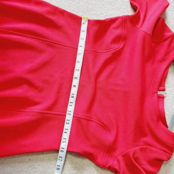 Nordstrom Gabby Skye Red A-Line Stretch Pin Up Retro Dress 12 - Picture 5 of 7